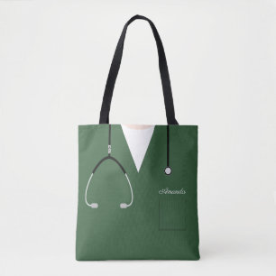 Aangepaste verpleegster tote bag