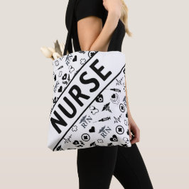 Aangepaste verpleegster tote bag