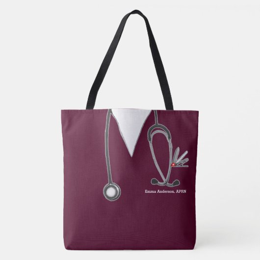 Aangepaste verpleegster tote bag (Voorkant)
