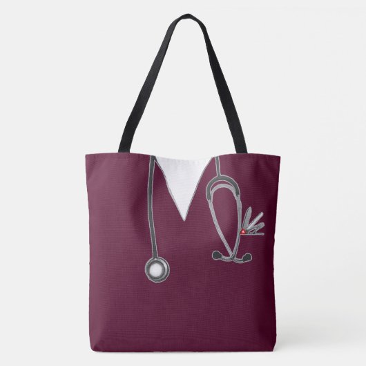 Aangepaste verpleegster tote bag (Achterkant)