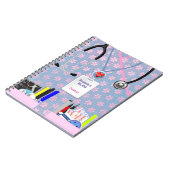 Aangepaste verplegers Pockets Roze en lavender Notitieboek (Linkerzijde)