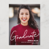 Aangepaste verpleging Afstuderen met foto Aankondigingskaart (Voorkant)