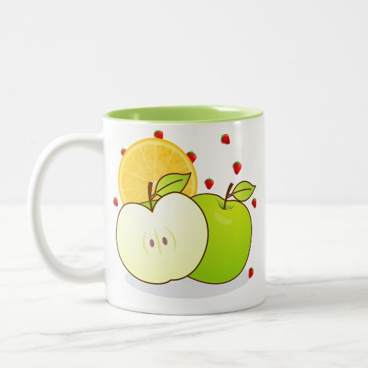 Aangepaste vers fruit Koffie Mok (Links)