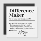 Aangepaste Verschil Maker, Cadeau voor Mentor Waar (Voorkant / Achterkant)