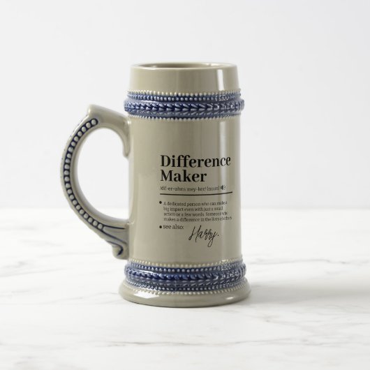 Aangepaste Verschil Maker, Cadeau voor Mentor Waar Bierpul (Links)