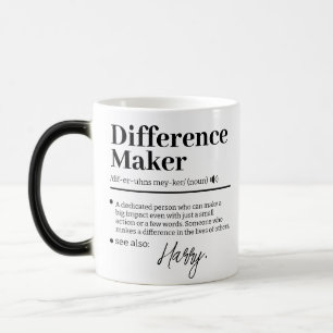 Aangepaste Verschil Maker, Cadeau voor Mentor Waar Magische Mok