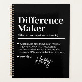 Aangepaste Verschil Maker, Cadeau voor Mentor Waar Planner