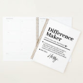 Aangepaste Verschil Maker, Cadeau voor Mentor Waar Planner (Display)
