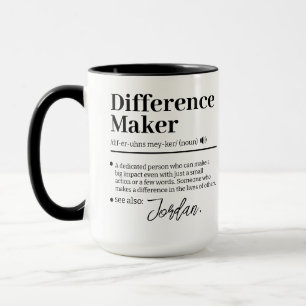 Aangepaste Verschil Maker, Geschenk voor Mentor Wa Mok