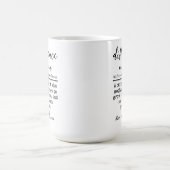 Aangepaste 'Verschilmarkering'-Bedankbeker voor de Koffiemok (Center)