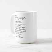 Aangepaste 'Verschilmarkering'-Bedankbeker voor de Koffiemok (Voorkant links)