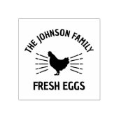 Aangepaste Verse Eieren Familie | Boerderij Hen | Rubberstempel (Afrduk)