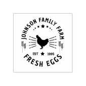 Aangepaste Verse Eieren Familie | Boerderij Hen |  Rubberstempel (Afrduk)
