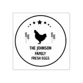 Aangepaste Verse Eieren Familie | Boerderij Hen |  Rubberstempel (Afrduk)