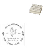 Aangepaste verse eieren Homestead | Boerderij Cont Rubberstempel (Gestempeld)
