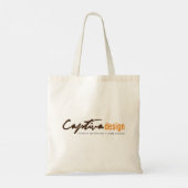 Aangepaste versie 2, alleen Captiva Design Logo Tote Bag (Achterkant)