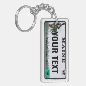 Aangepaste versie van Maine-licentie Sleutelhanger (Voorkant Links)