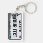 Aangepaste versie van Maine-licentie Sleutelhanger (achterkant)