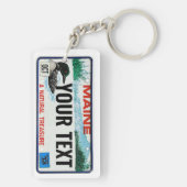 Aangepaste versie van Maine-licentie Sleutelhanger (achterkant)