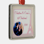 Aangepaste versieovers in Parijs Metalen Ornament (Rechts)