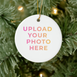 Aangepaste versiering | Foto, naam en familiestuk Keramisch Ornament