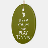 Aangepaste versiering kalm- en afspeeltenis behoud keramisch ornament (Links)