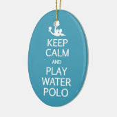 Aangepaste versiering kalm houden en water afspele keramisch ornament (Links)