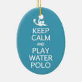 Aangepaste versiering kalm houden en water afspele keramisch ornament (Achterkant)