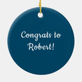 Aangepaste versiering keramisch ornament (Achterkant)