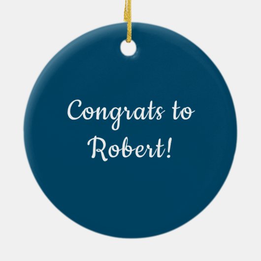 Aangepaste versiering keramisch ornament (Achterkant)