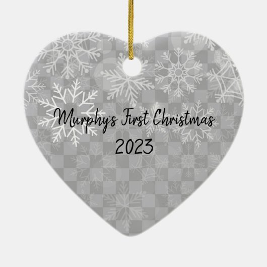 Aangepaste versiering keramisch ornament (Achterkant)