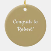 Aangepaste versiering keramisch ornament (Achterkant)