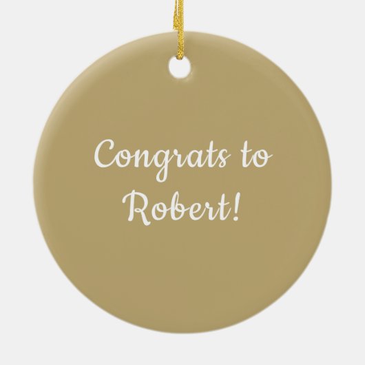 Aangepaste versiering keramisch ornament (Achterkant)