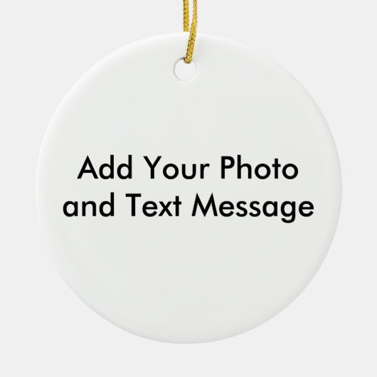 Aangepaste versiering keramisch ornament (Voorkant)