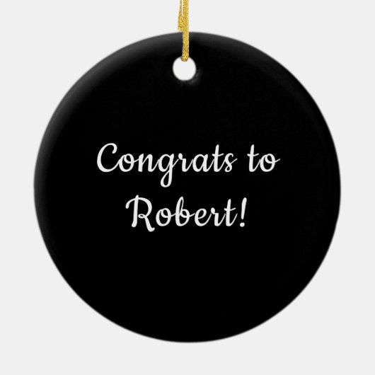 Aangepaste versiering keramisch ornament (Achterkant)