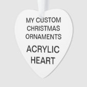 Aangepaste versiering met acrylkerst voor kerstmis ornament (voorkant)
