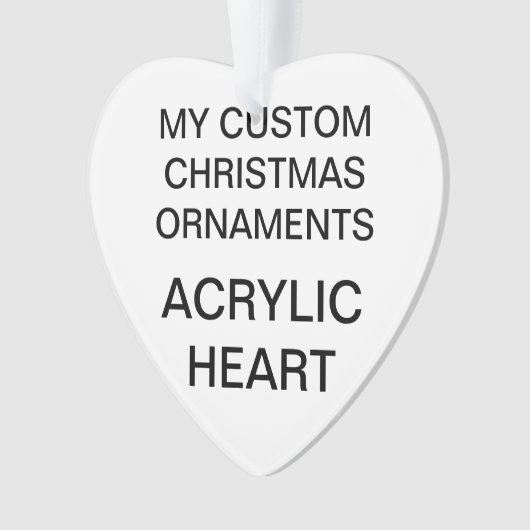 Aangepaste versiering met acrylkerst voor kerstmis ornament (voorkant)
