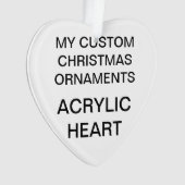 Aangepaste versiering met acrylkerst voor kerstmis ornament (voorkant)