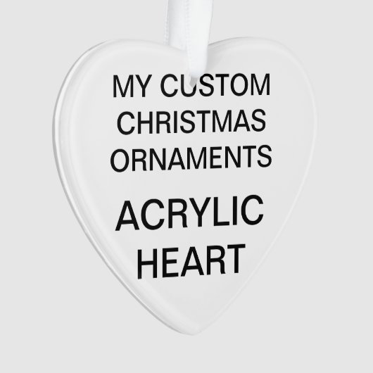Aangepaste versiering met acrylkerst voor kerstmis ornament (voorkant)