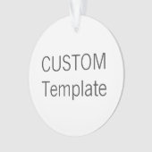 Aangepaste versiering met acrylROND kerstboomversi Ornament (voorkant)