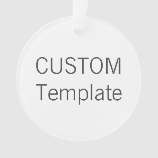 Aangepaste versiering met acrylROND kerstboomversi Ornament