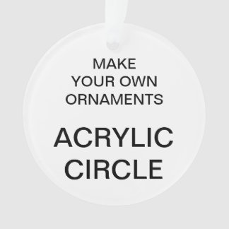 Aangepaste versiering met acrylROND kerstboomversi Ornament