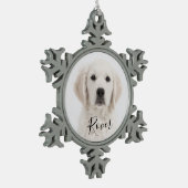 Aangepaste versiering tin sneeuwvlok ornament (Links)