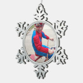 Aangepaste versiering tin sneeuwvlok ornament (Rechts)