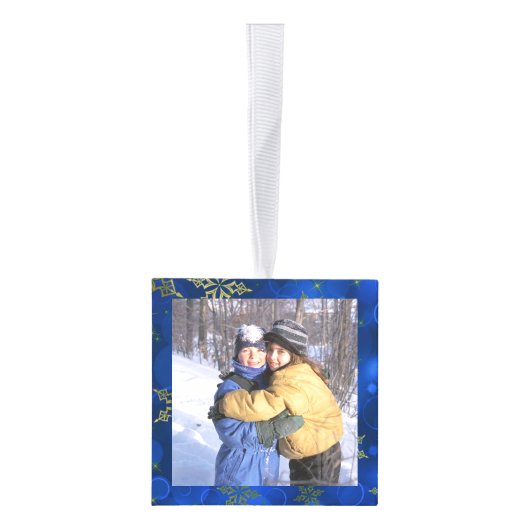 Aangepaste versiering van 4 foto-kubusbeelden decoratie (Rechts)