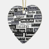 Aangepaste versiering van de Europese reiziger Keramisch Ornament (Links)