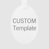 Aangepaste versiering van de kerstboom met AcrylOV Ornament (voorkant)