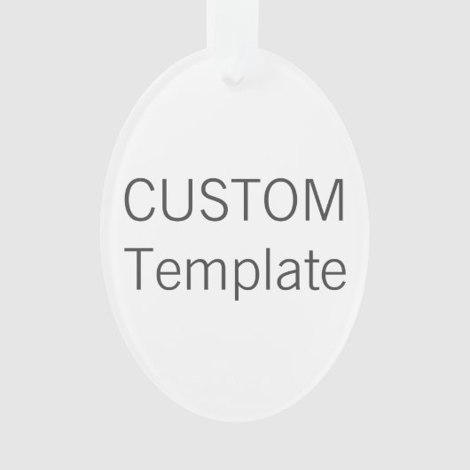 Aangepaste versiering van de kerstboom met AcrylOV Ornament (voorkant)