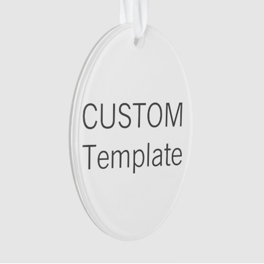 Aangepaste versiering van de kerstboom met AcrylOV Ornament (voorkant)