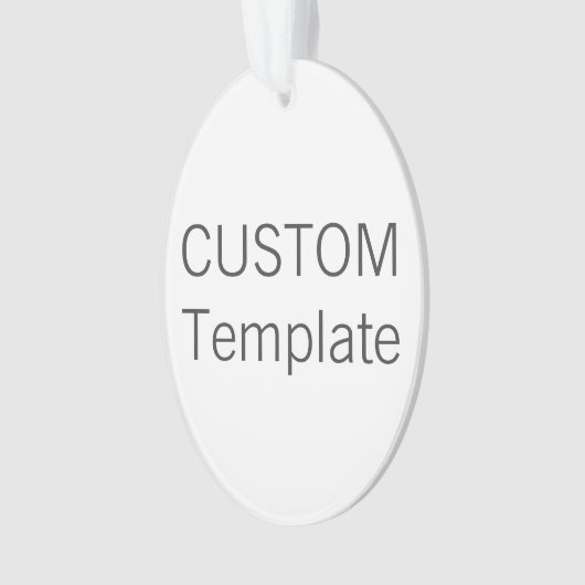 Aangepaste versiering van de kerstboom met AcrylOV Ornament (voorkant)